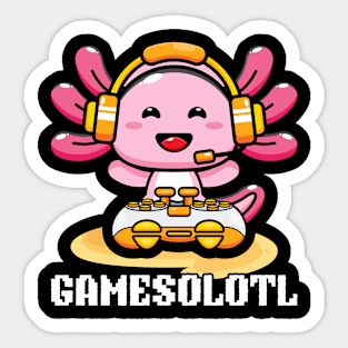 Kawaii Japanese Gamesolotl Boys Anime Manga Otaku Axolotl Sticker